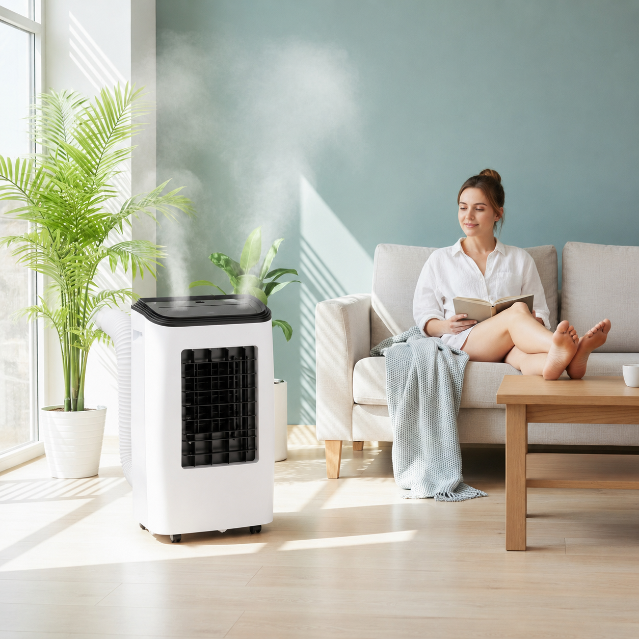 3-in-1 Portable Air Conditioner 12000 BTU | Cooling, Dehumidifying & Fan Functions | Suitable for Areas up to 51m²