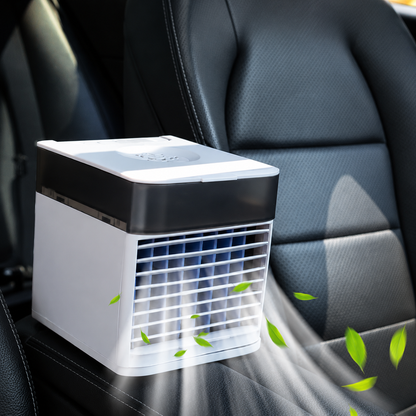 Portable Cabin Air Cooler | 12V/24V Vehicle Cooling Fan with Water-Cooling Technology | For Cars & Trucks