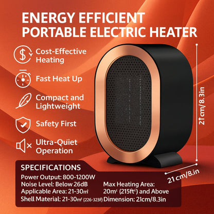 Compact Electric Space Heater for Fast Warmth