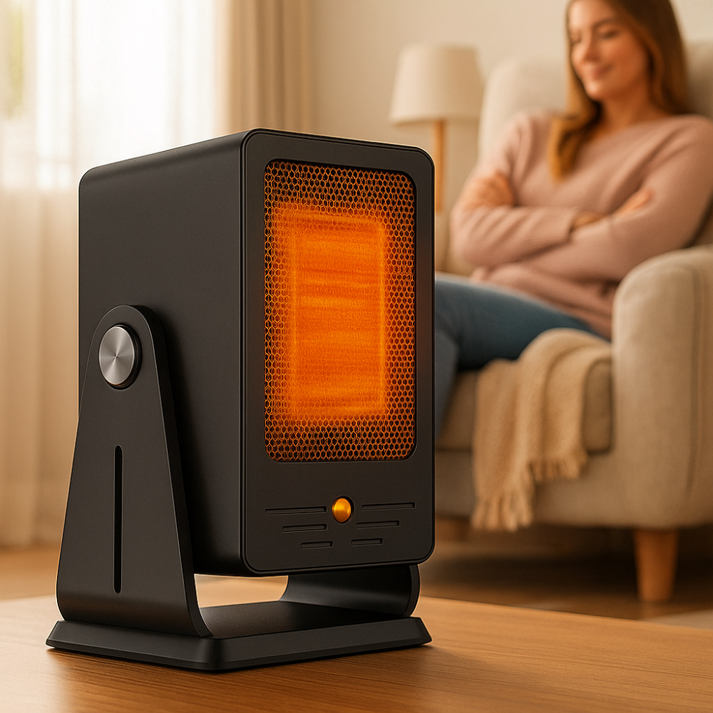 Compact Electric Heater with Digital Temperature Control - OutfitLondon