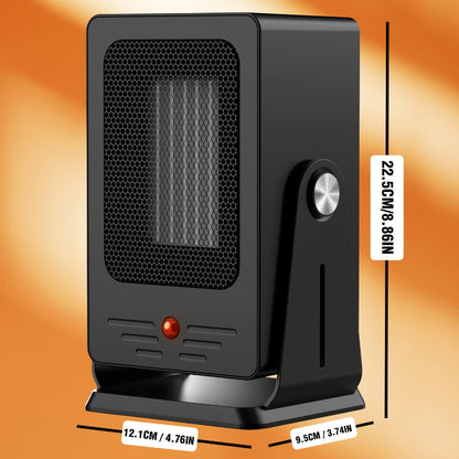 Compact Electric Heater with Digital Temperature Control