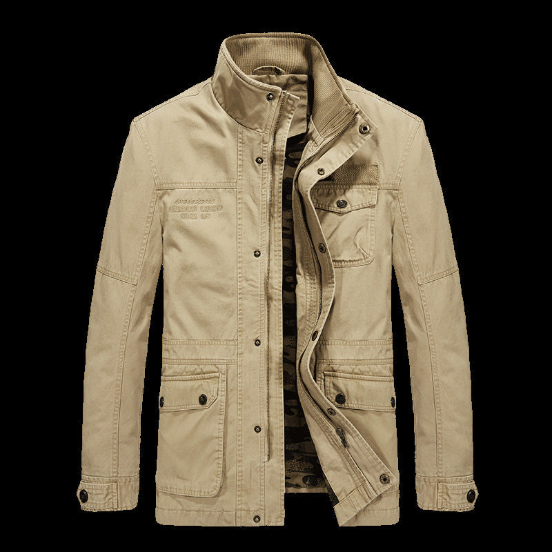 Practical Multi-Pocket Outdoor Men's Jacket - OutfitLondon
