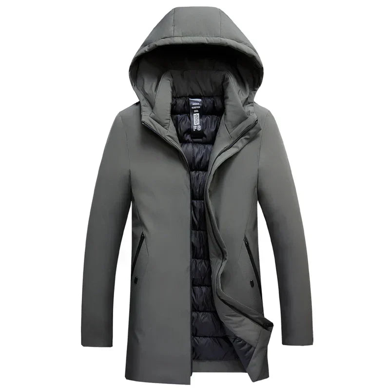 Warm Waterproof Mens Down Jacket Winter Coat - OutfitLondon