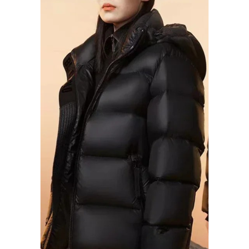 Douglas - Stylish Waterproof Puffer Coat Black