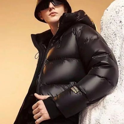 Douglas - Stylish Waterproof Puffer Coat Black