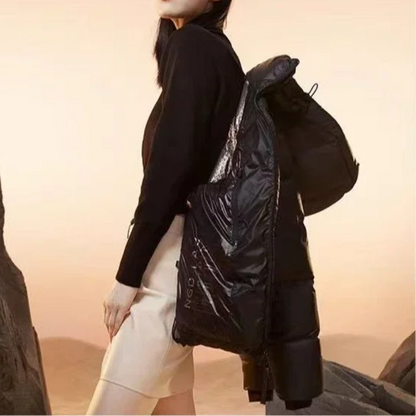 Douglas - Stylish Waterproof Puffer Coat Black