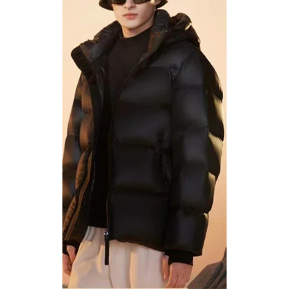 Douglas - Stylish Waterproof Puffer Coat Black