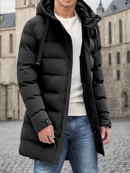 Thermal Insulated Long Puffer Coat for Men - OutfitLondon