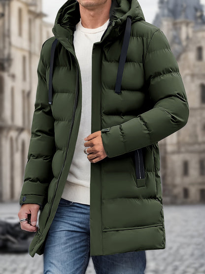 Thermal Insulated Long Puffer Coat for Men
