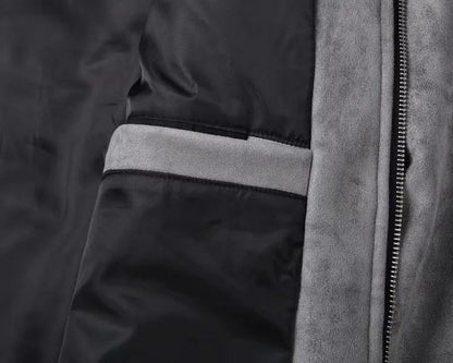 Relaxed Fit Suede Leather Mens Jacket