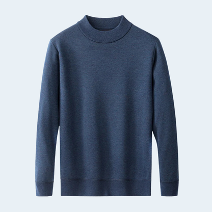 Luxury Mens Classic Crew Neck Wool Sweater