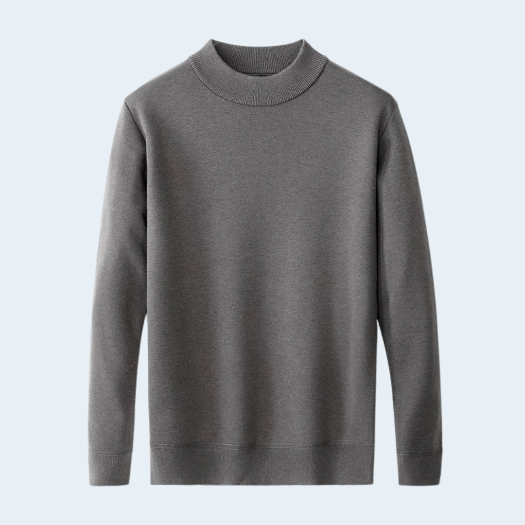 Luxury Mens Classic Crew Neck Wool Sweater