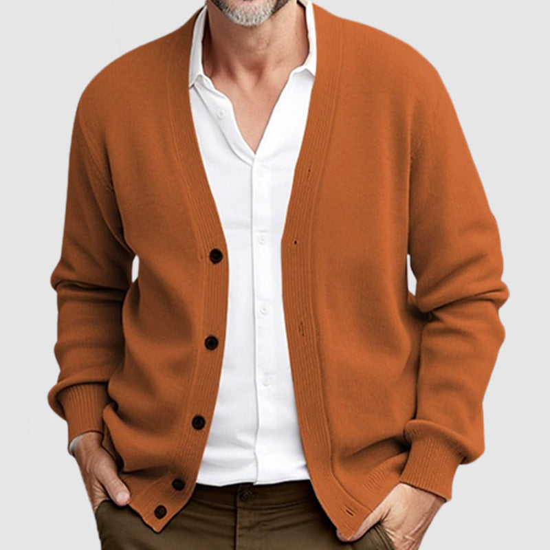 Preston Men's Long Sleeve Cardigan Sweater