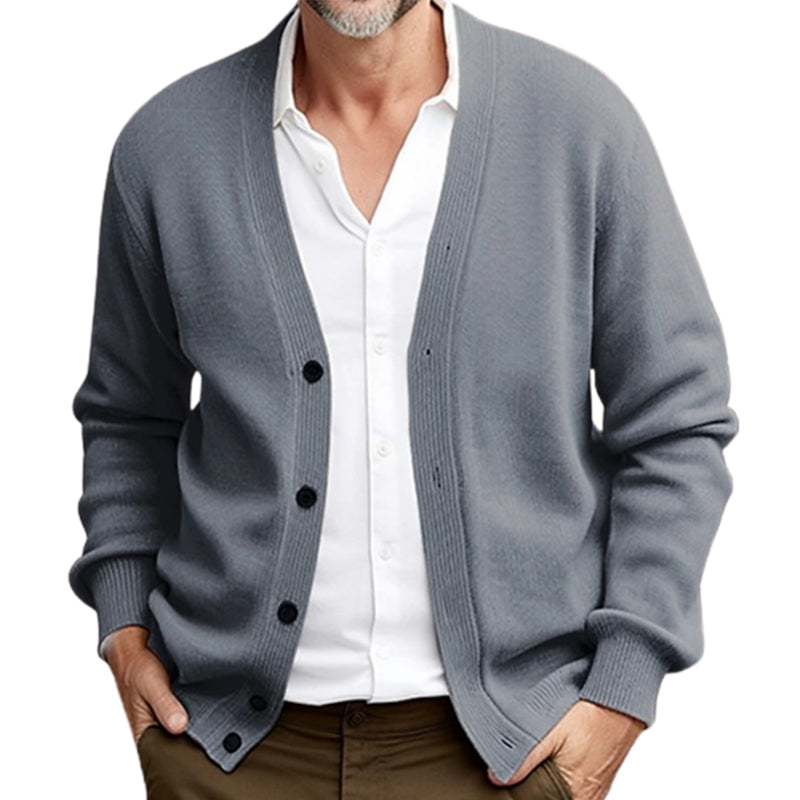Preston Men's Long Sleeve Cardigan Sweater