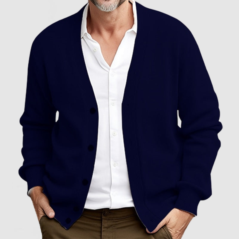 Preston Men's Long Sleeve Cardigan Sweater