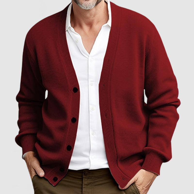 Preston Men's Long Sleeve Cardigan Sweater