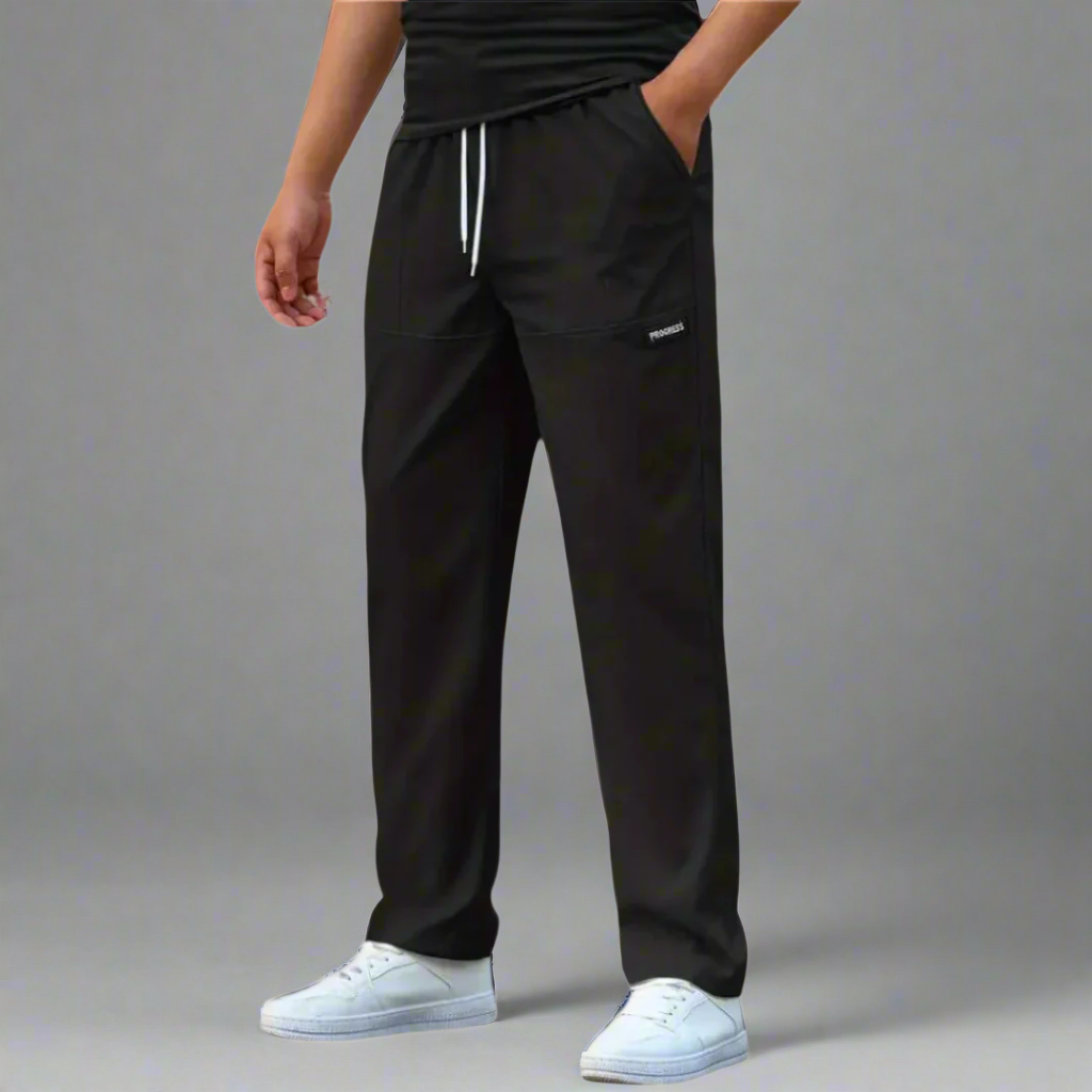 Men's Soft Elastic Jogger Pants with Relaxed Fit Design
