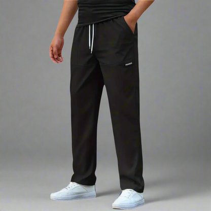 Men's Soft Elastic Jogger Pants with Relaxed Fit Design