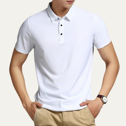 Men's Athletic Golf Polo Shirt with Classic Collar