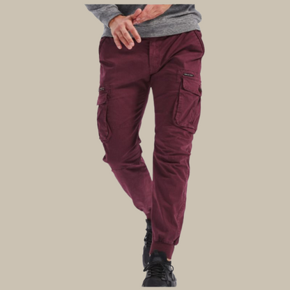 Men's Cargo Pants - Relaxing Fit Stretch Work Trousers - OutfitLondon