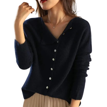 Soft Cashmere Autumn Cardigan Sweater - OutfitLondon