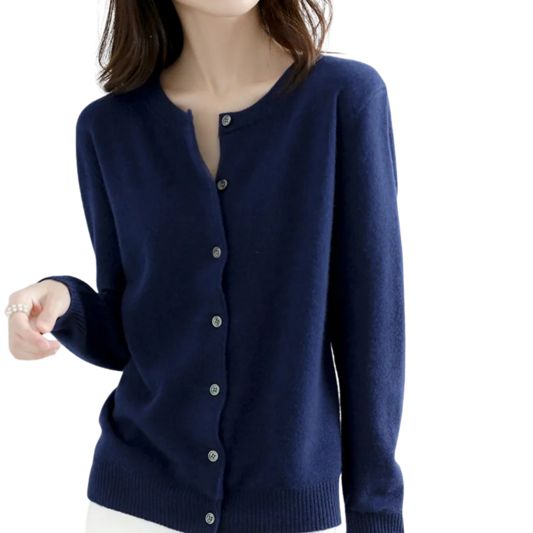 Cozy Women's Knitted Cardigan Sweater - OutfitLondon