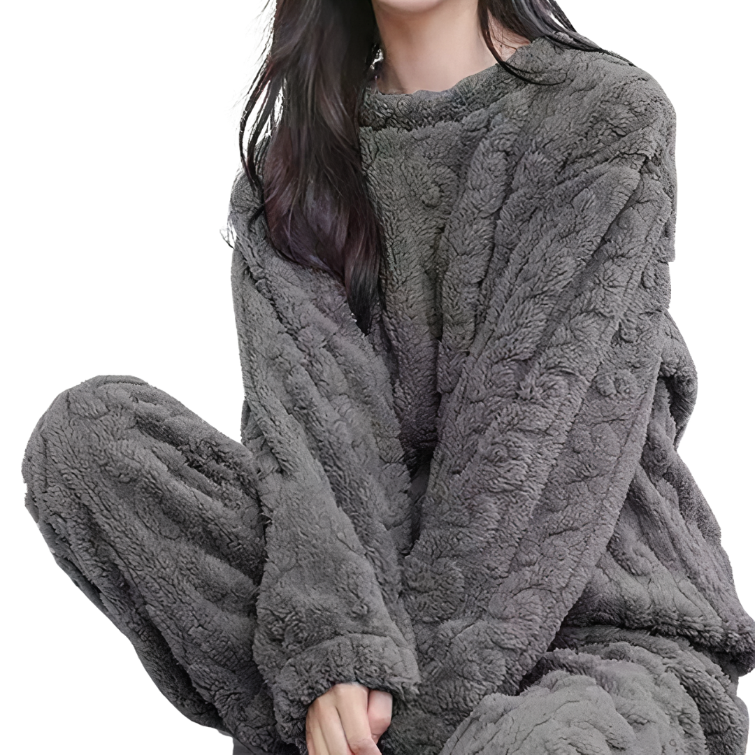 Cozy Fleece Pajama Set - OutfitLondon