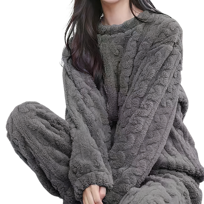 Cozy Fleece Pajama Set - OutfitLondon