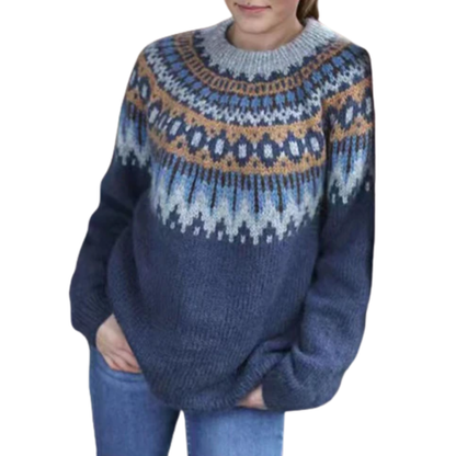Warm Nordic Style Knit Sweater - OutfitLondon