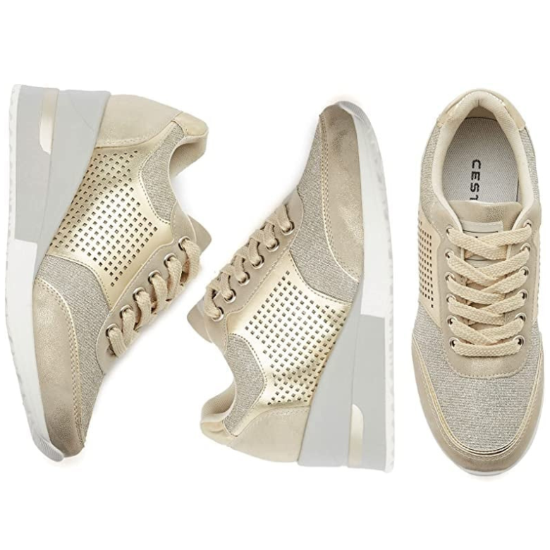 Trendy High Top Wedge Sneakers