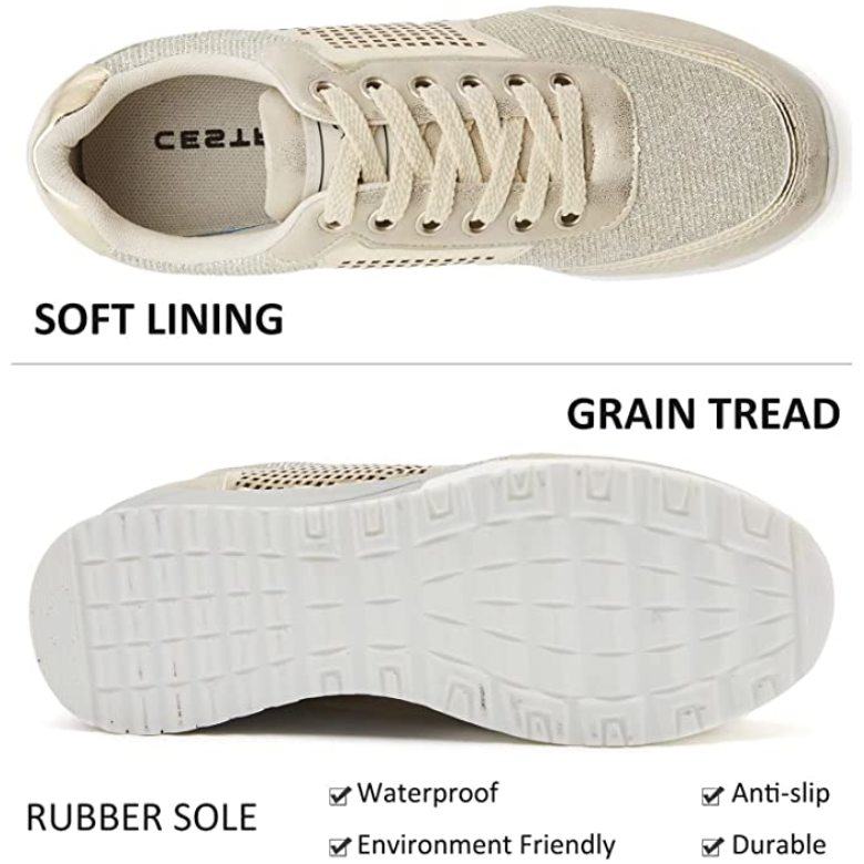 Trendy High Top Wedge Sneakers