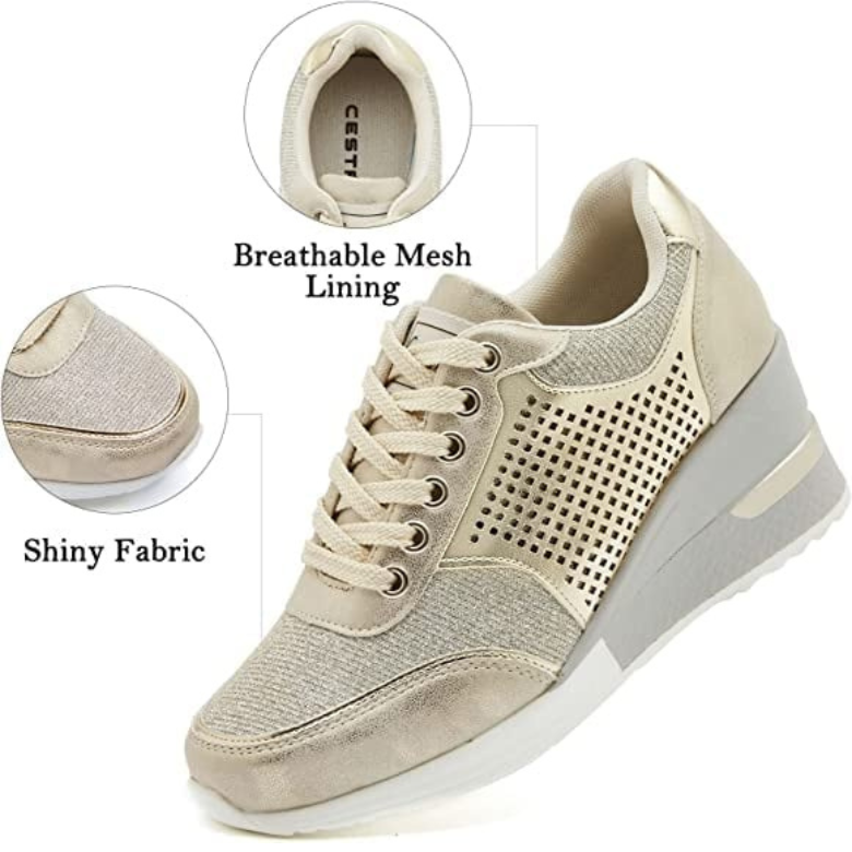 Trendy High Top Wedge Sneakers