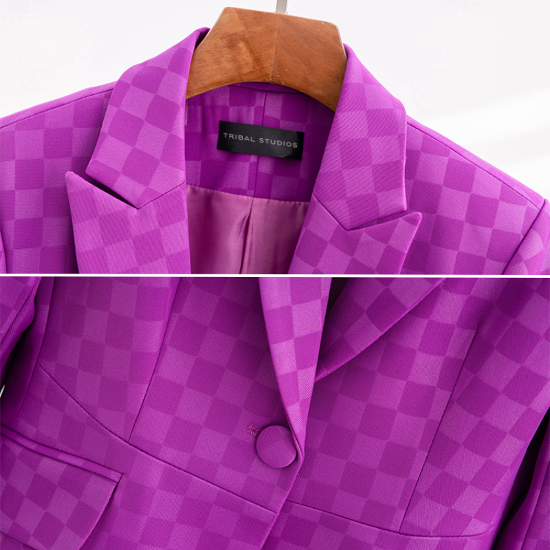 Timeless Plaid Jacket for Ladies - OutfitLondon