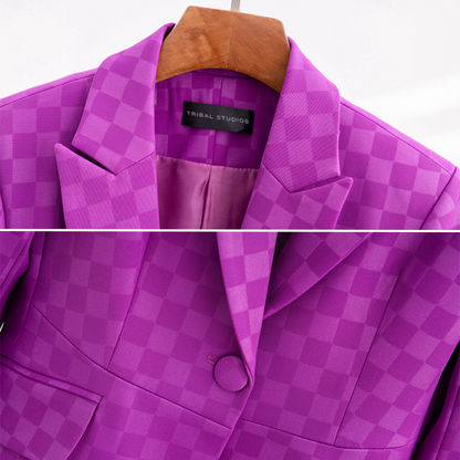 Timeless Plaid Jacket for Ladies - OutfitLondon