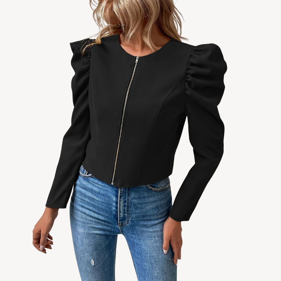 Women's Chic Padded Blazer Jacket