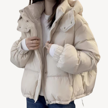 Ladies Large Down Filled Parka Coat