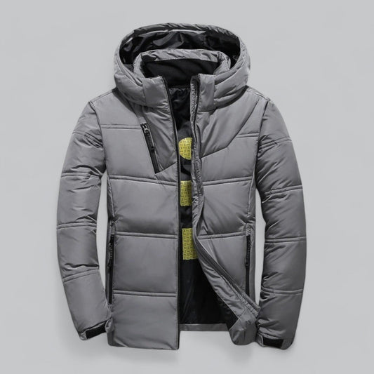Warm Down Filled Winter Parka Coat - OutfitLondon