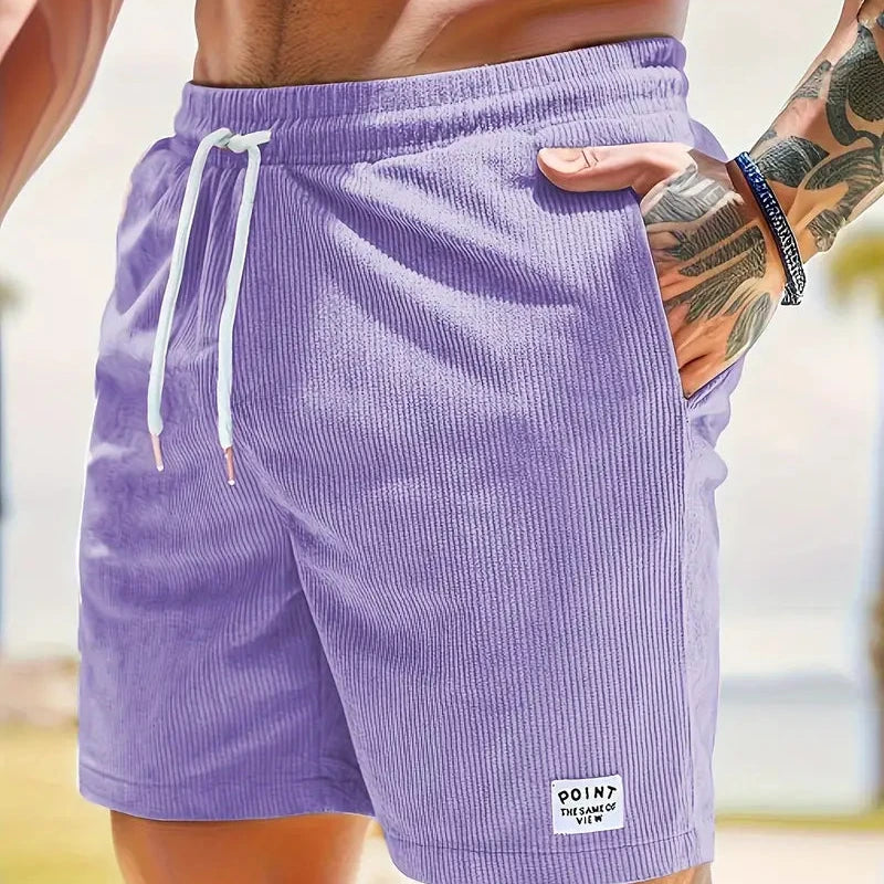 Men's Comfortable Stretch Corduroy Shorts