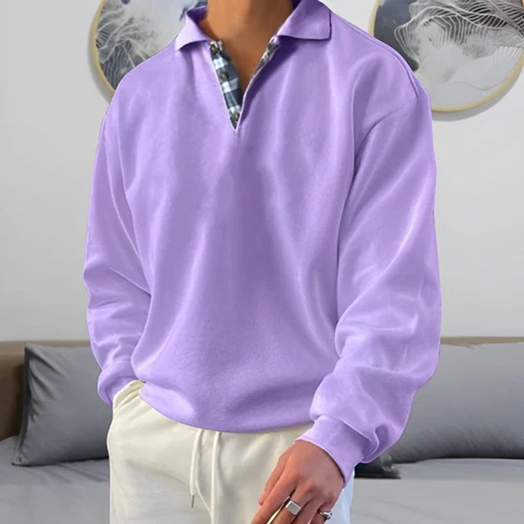 Cozy Fleece-lined Crew Neck Winter Sweater