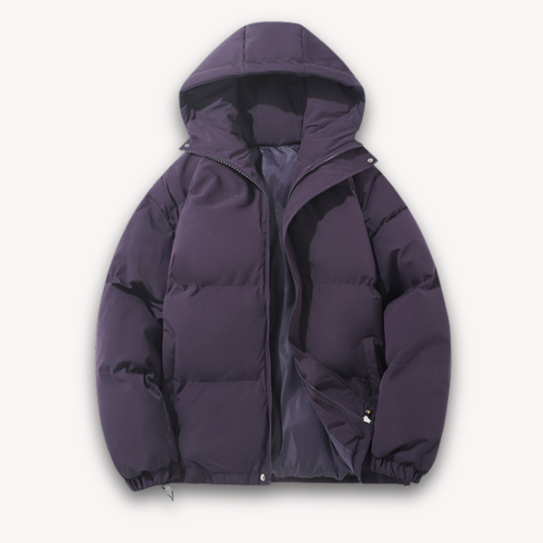 Men's Lightweight Puffer Coat with Hood