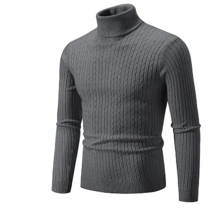 Warm Mens Turtleneck Winter Sweater