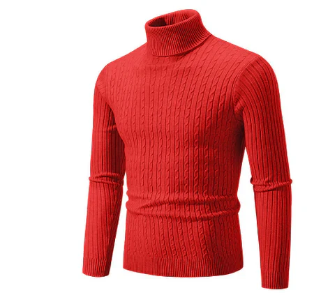 Warm Mens Turtleneck Winter Sweater
