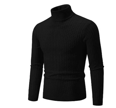 Warm Mens Turtleneck Winter Sweater - OutfitLondon