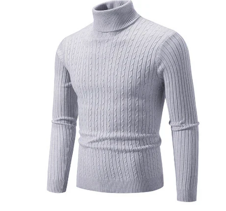 Warm Mens Turtleneck Winter Sweater