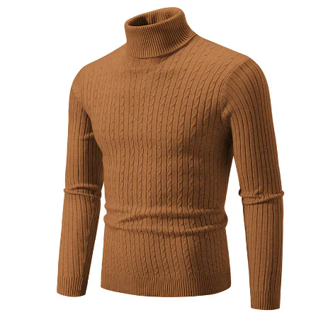 Warm Mens Turtleneck Winter Sweater