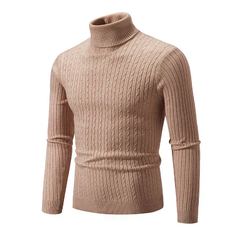 Warm Mens Turtleneck Winter Sweater