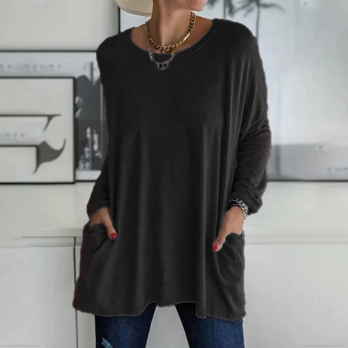 Women's Cozy Fall Long Sleeve Tunic Top