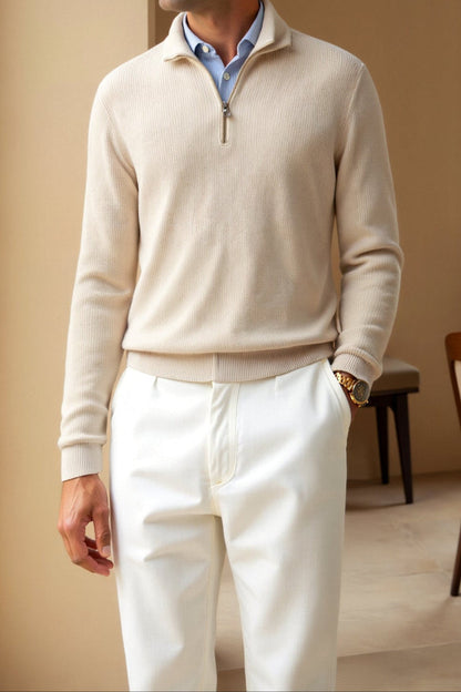 Cozy Quarter Zip Pullover Sweater