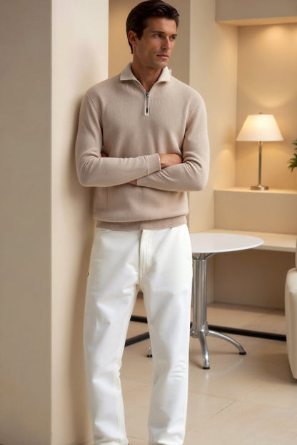Cozy Quarter Zip Pullover Sweater