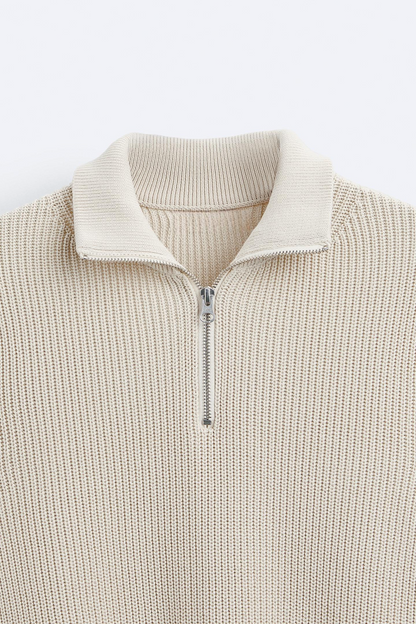Cozy Quarter Zip Pullover Sweater